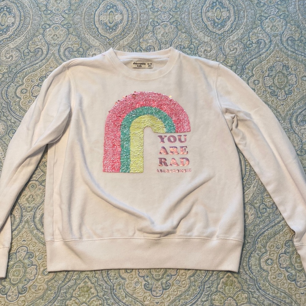 Abercrombie kids girls sweat shirt size 13/14